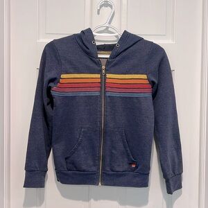 Aviator Nation Navy Hoodie with Stripes